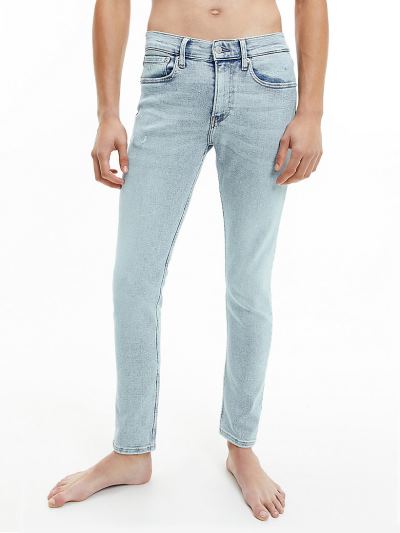 Calvin Klein Ruhák HU010414 | Calvin Klein Skinny Férfi Farmernadrág Világos Kék